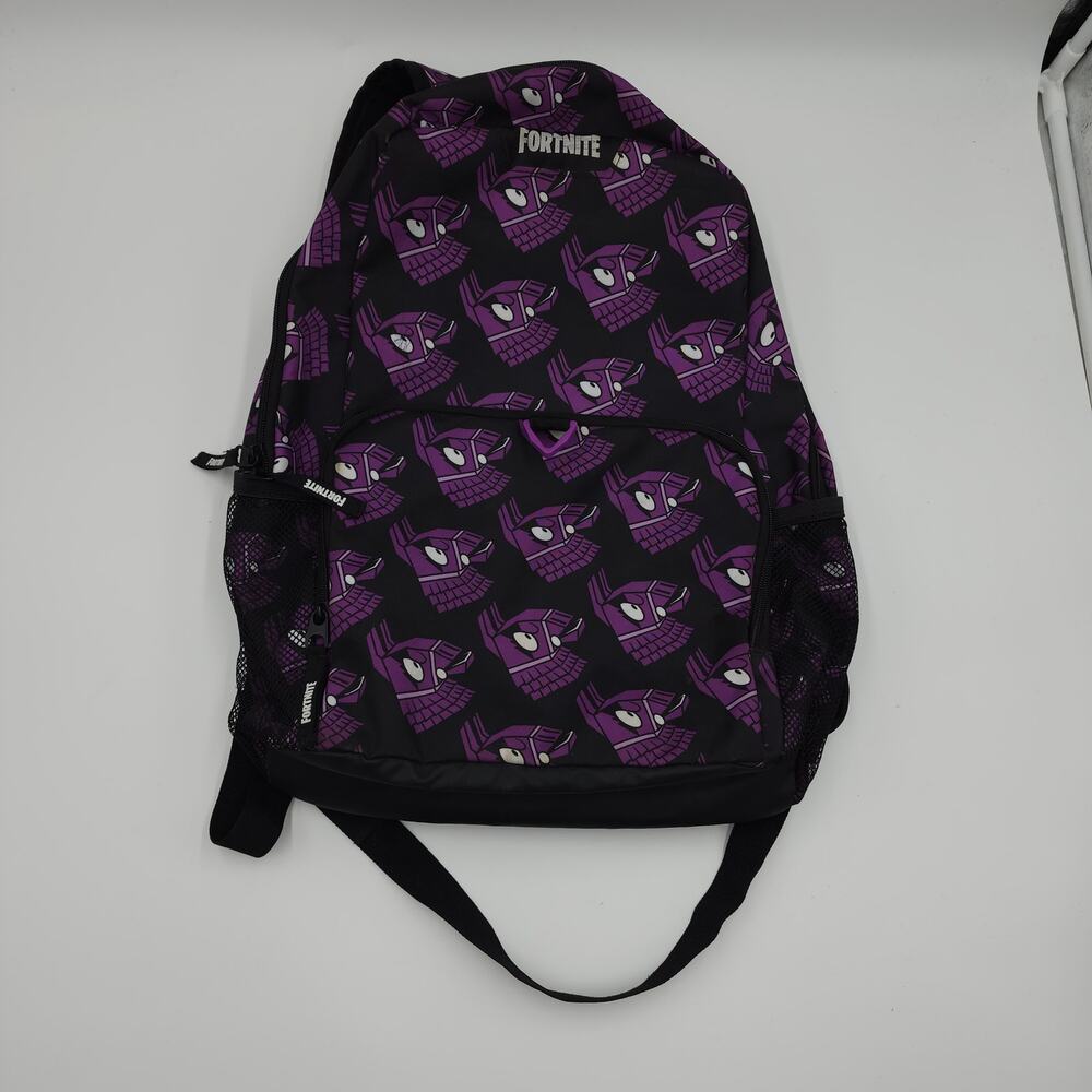 Fortnite Llama Loot Pinata Kids' Black Purple Backpack